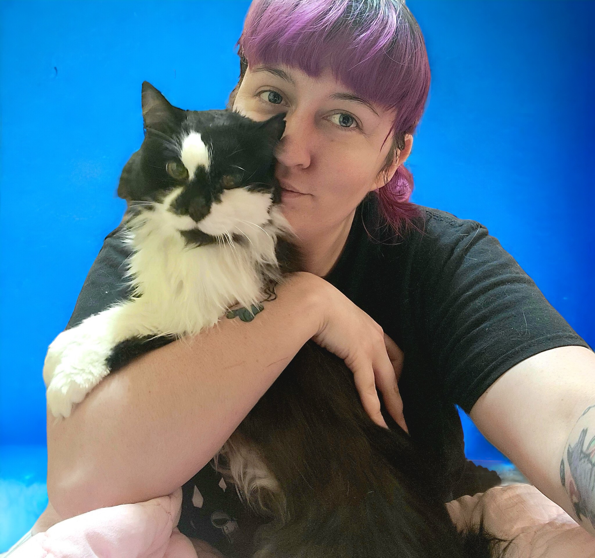 Rhiannan and cat